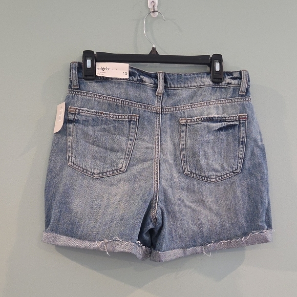 Edge Blue Jean Shorts Distressed Cut-Off Style Women's Size 10 - Picture 6 of 13